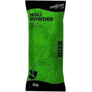 Poudre Holi Vert - Sachet de 1kg pas cher