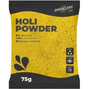 Poudre Holi JAUNE - Sachet 75 grammes pas cher