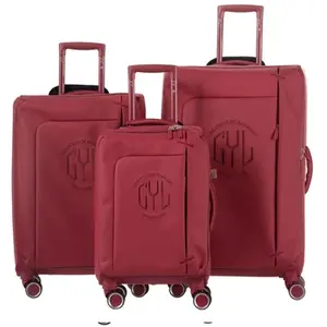 GYLBAG SET DE 3 VALISES SOUPLES DARK RED NAP (TAILLES S, M, L) pas cher