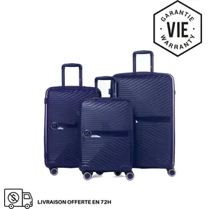 GYLBAG SET DE 3 VALISES RIGIDES Navy PP5 (TAILLES S, M, L) pas cher
