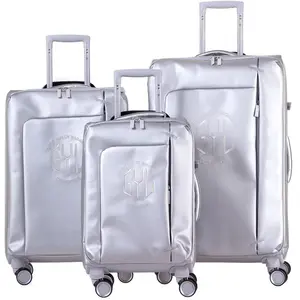 GYLBAG SET DE 3 VALISES SOUPLES  SILVER NAP (TAILLES S, M, L) pas cher