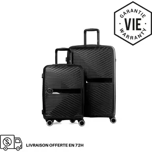 GYLBAG SET DE 2 VALISES RIGIDES BLACK PP5(TAILLE M,L) pas cher