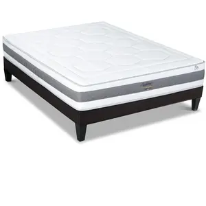 Non communiqué HYPSOM - Ensemble SUBLIME 160x200 cm - Matelas Mémoire de forme + Sommier Bois pas cher