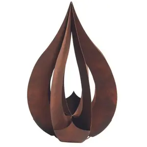 Jardinex - Déco jardin goutte métal rouillé - Rouille 120 cm pas cher