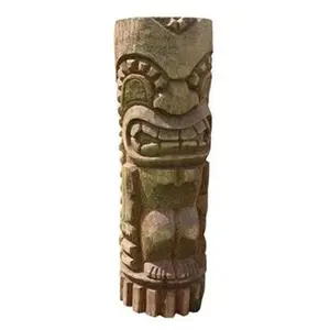Jardinex - Statue Tiki Aro 50 cm - Brun 50 cm