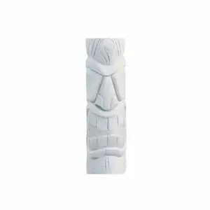 Jardinex - Statue de jardin Tiki Mauri 75 cm - Blanc