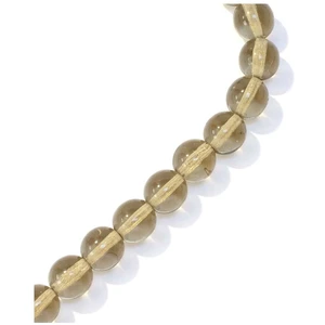 Perles de Bohème sur Fil - Rondes 8 mm Taupe Transparent
