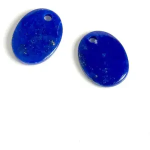 Perles Corner Pendentif Ovale 8 x 10 mm Pierre Naturelle Lapis-LazuliVendu parscrapmalin