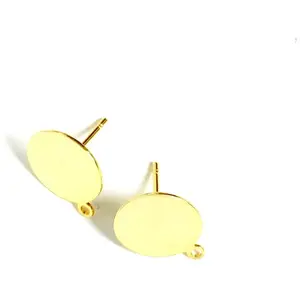 Perles Corner Clou d'oreille à coller avec Anneau Doré à l'or fin 24K - 2 pcsVendu parscrapmalin