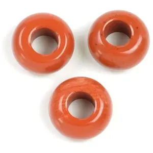Perle Naturelle Donuts 14 mm Jaspe RougeVendu parscrapmalin