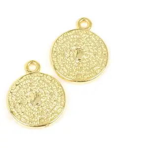 Perles Corner Pendentif Talisman Doré à l'or fin 24K - 2 pcsVendu parscrapmalin