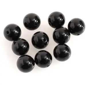 Perles Corner Perle Naturelle Ronde 8 mm Onyx Noire - 10 pcsVendu parscrapmalin