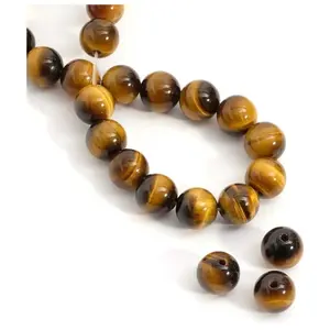 Perles Corner Perle Naturelle Ronde 8 mm  il du Tigre - 10 pcs pas cher