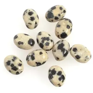 Perles Corner Perle Naturelle Ovale 6 x 8 mm Jaspe Dalmatien - 10 pcsVendu parscrapmalin