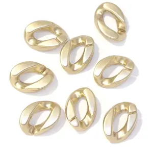 Perles Corner Maillon 17 x 23 mm Acétate Doré Platine - 8 pcsVendu parscrapmalin