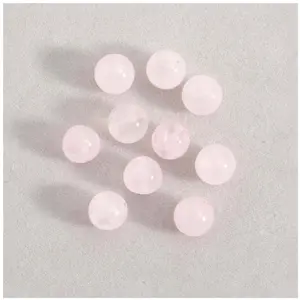 Perles Corner Perle Naturelle Ronde 8 mm Quartz Rose - 10 pcsVendu parscrapmalin