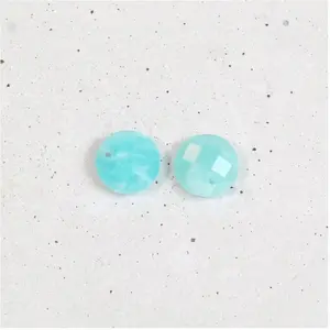 Perles Corner Pendentif Rond Facetté 8 mm Pierre Naturelle AmazoniteVendu parscrapmalin