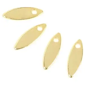 Perles Corner Pendentif Navette Doré à l'or fin 24K - 4 pcsVendu parscrapmalin