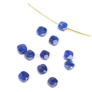 Perles Corner Perle Naturelle Carrée 4 mm Lapis-LazuliVendu parscrapmalin