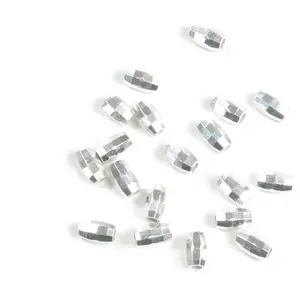 Perles Corner Perle Ovale Facettée Argenté 925 - 10 pcsVendu parscrapmalin