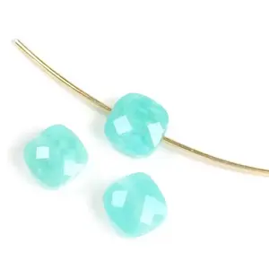 Perles Corner Perle Naturelle Carrée 6 mm AmazoniteVendu parscrapmalin