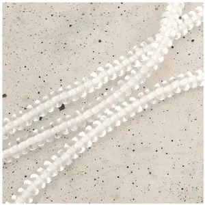 Perles de Bohème sur Fil - Donuts Transparent 2 x 4 mmVendu parscrapmalin