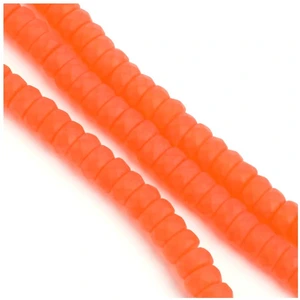 Perles de Bohème sur Fil - Rondelle Facettée Orange Mat 3 x 6 mmVendu parscrapmalin