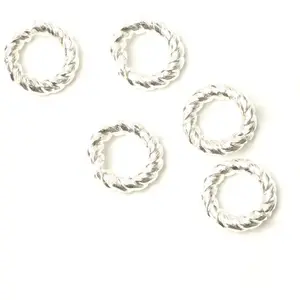Perles Corner Anneau Ouvert Torsadé 10 mm Argenté 925 - 2 pcsVendu parscrapmalin