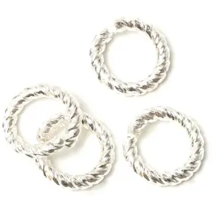 Perles Corner Anneau Ouvert Torsadé 12 mm Argenté 925 - 2 pcsVendu parscrapmalin