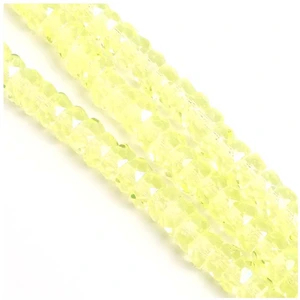 Perles de Bohème sur Fil - Rondelle Facettée Jaune Transparent AB 3 x ... pas cher