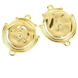 Perles Corner Connecteur Ethniques Doré à l'or fin 24K - 2 pcsVendu parscrapmalin