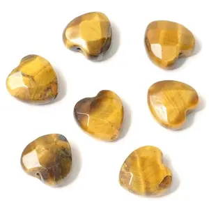 Perles Corner Perle Naturelle Coeur Facetté  il de Tigre - 4 pcsVendu parscrapmalin