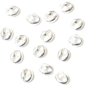 Perles Corner Connecteur Ovale Argenté 925 - 10 pcsVendu parscrapmalin