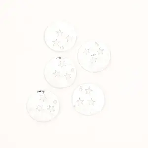 Perles Corner Pendentif Martelé 3 Étoiles Argenté 925 - 2 pcsVendu parscrapmalin