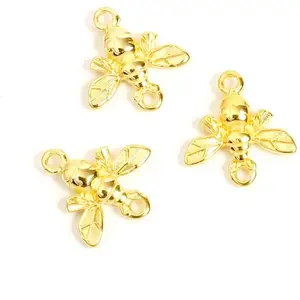 Perles Corner Connecteur Abeilles Doré à l'or fin 24K - 2 pcsVendu parscrapmalin