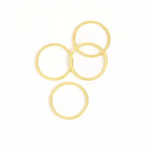 Perles Corner Anneau Fermé 15 mm Doré à l'or fin 24K - 8 pcsVendu parscrapmalin