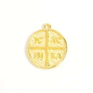 Perles Corner Pendentif Talisman Doré à l'or fin 24KVendu parscrapmalin