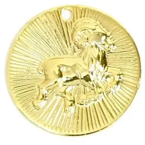 Perles Corner Pendentif Signe Astrologique Bélier Doré à l'or fin 24KVendu parscrapmalin