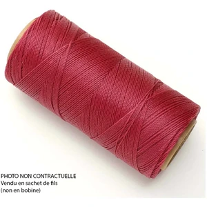 Perles Corner Fil ciré Linhasita pour Micro Macramé 0,5 mm x 10 m FramboiseVendu parscrapmalin