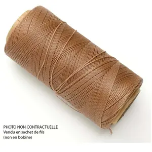 Perles Corner Fil ciré Linhasita pour Micro Macramé 0,5 mm x 10 m DulceVendu parscrapmalin