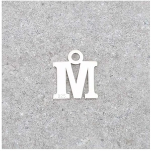 Pendentif Lettre M - Argent Massif 925Vendu parscrapmalin