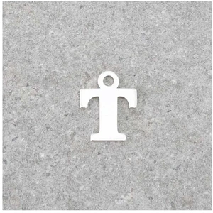 Perles Corner Pendentif Lettre T - Argent Massif 925Vendu parscrapmalin