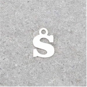 Perles Corner Pendentif Lettre S - Argent Massif 925Vendu parscrapmalin