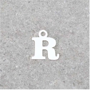Perles Corner Pendentif Lettre R - Argent Massif 925Vendu parscrapmalin