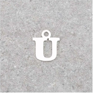 Perles Corner Pendentif Lettre U - Argent Massif 925Vendu parscrapmalin