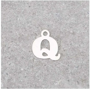 Perles Corner Pendentif Lettre Q - Argent Massif 925Vendu parscrapmalin
