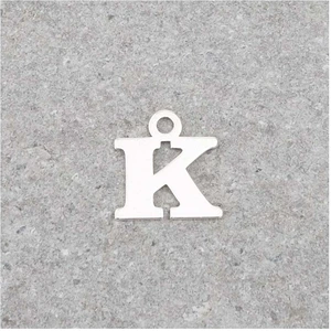 Perles Corner Pendentif Lettre K - Argent Massif 925Vendu parscrapmalin