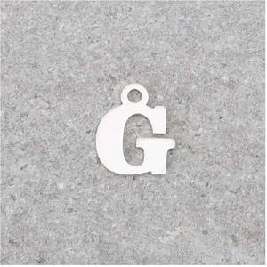 Perles Corner Pendentif Lettre G - Argent Massif 925Vendu parscrapmalin