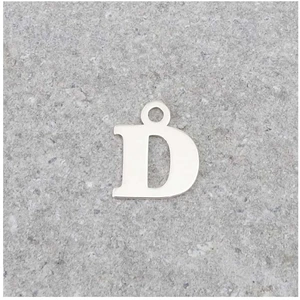 Perles Corner Pendentif Lettre D - Argent Massif 925Vendu parscrapmalin