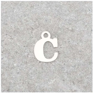 Perles Corner Pendentif Lettre C - Argent Massif 925Vendu parscrapmalin